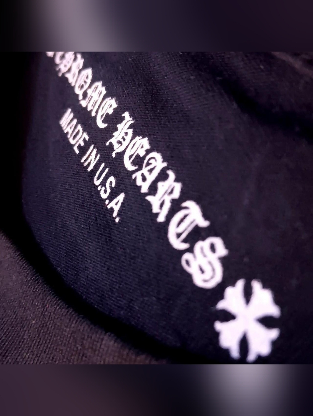 (XL) Chrome Hearts Multi-Cross Black with White & Red Graphic Print Long Sleeve - Picture 4 of 7